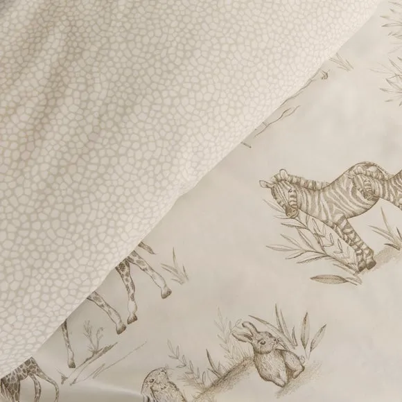 Sketched Animal 100% Cotton Duvet Cover & Pillowcase Set 5