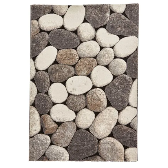 Cream and Grey Woodland 2099 Rug 2