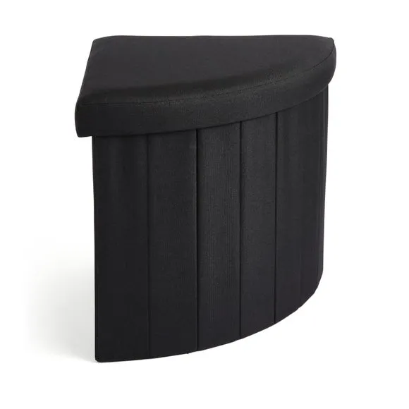 Faux Linen Corner Ottoman 3