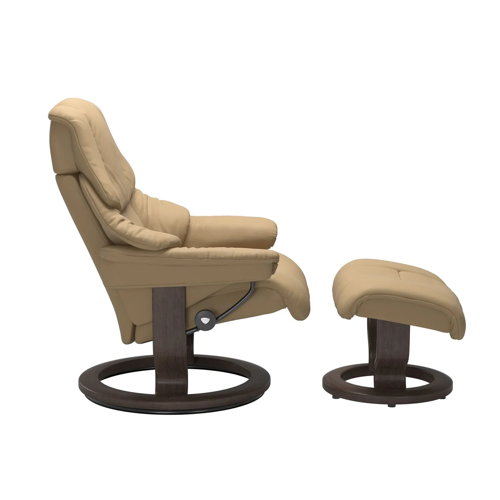 Stressless Reno Large Classic Recliner Chair & Footstool Leather | Barker & Stonehouse 2