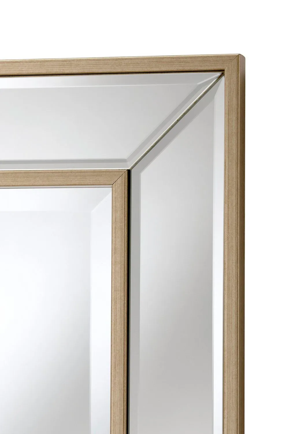 Yearn Mirrors Angled Wall Mirror Brass 64.5x78cm in Metallic Gold 2
