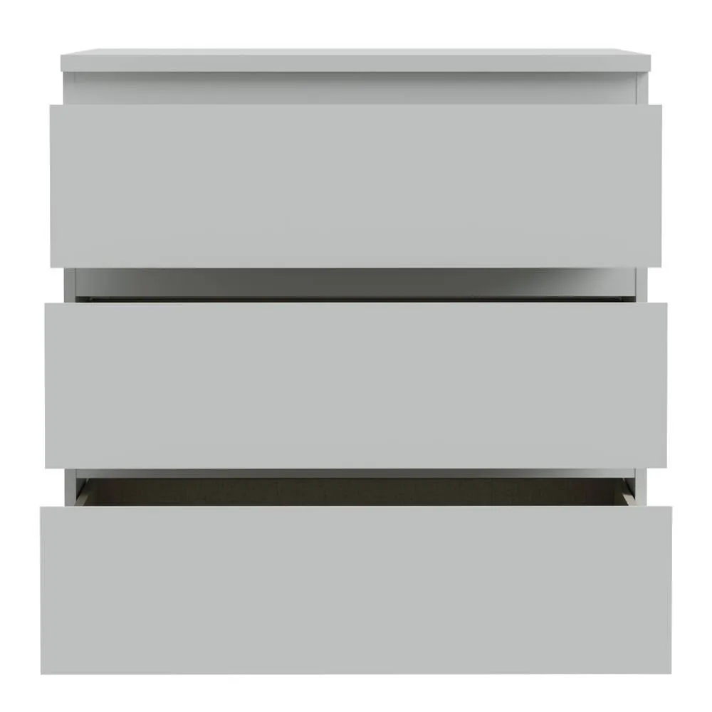 Furniture To Go Edmore 3 Drawer Chest in Light Grey 6