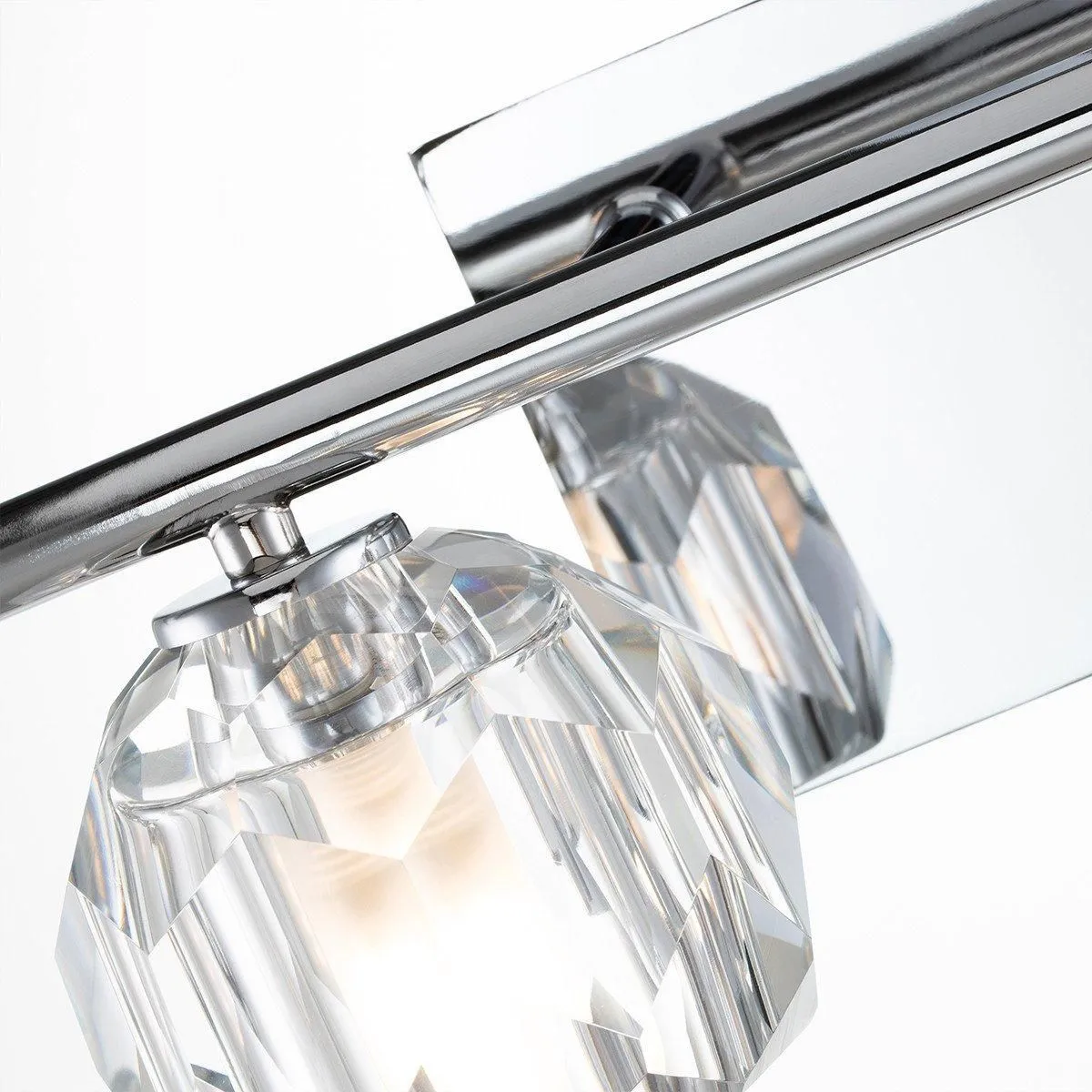 Netlighting Quoizel Regalia Wall Lamp Polished Chrome 3000K IP44 in Grey 3