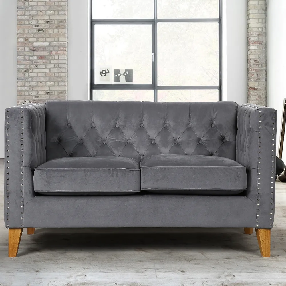 Florence Grey Medium Sofa