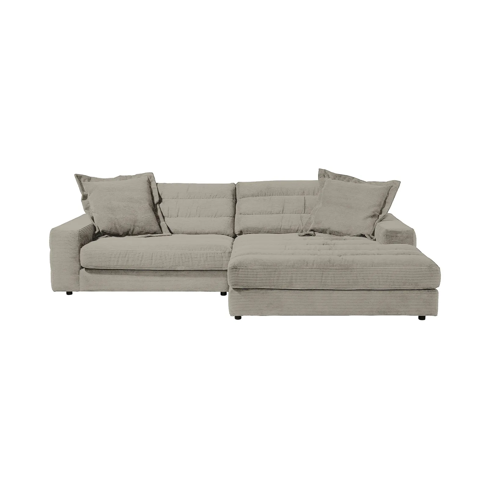 Twain Chaise Corner Sofa Right, Grey Fabric | Barker & Stonehouse 4