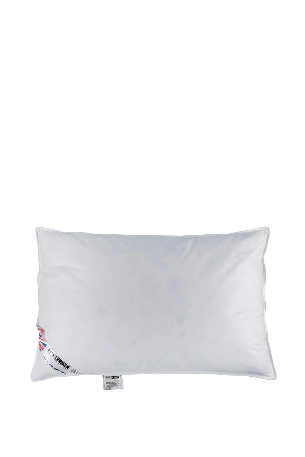 Homescapes Goose Feather & Down Lavender Pillow Dried Lavender Insert Extra Fill in White
