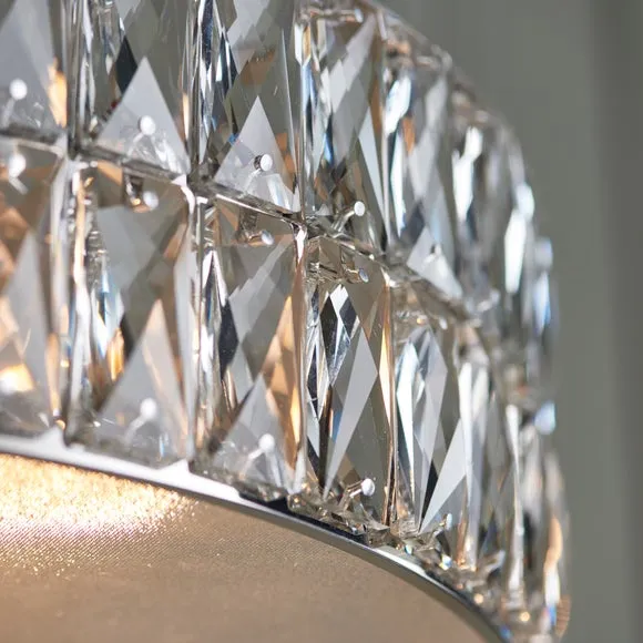 Vogue Crystal Armoury Integrated LED Hoop Ceiling Light 5