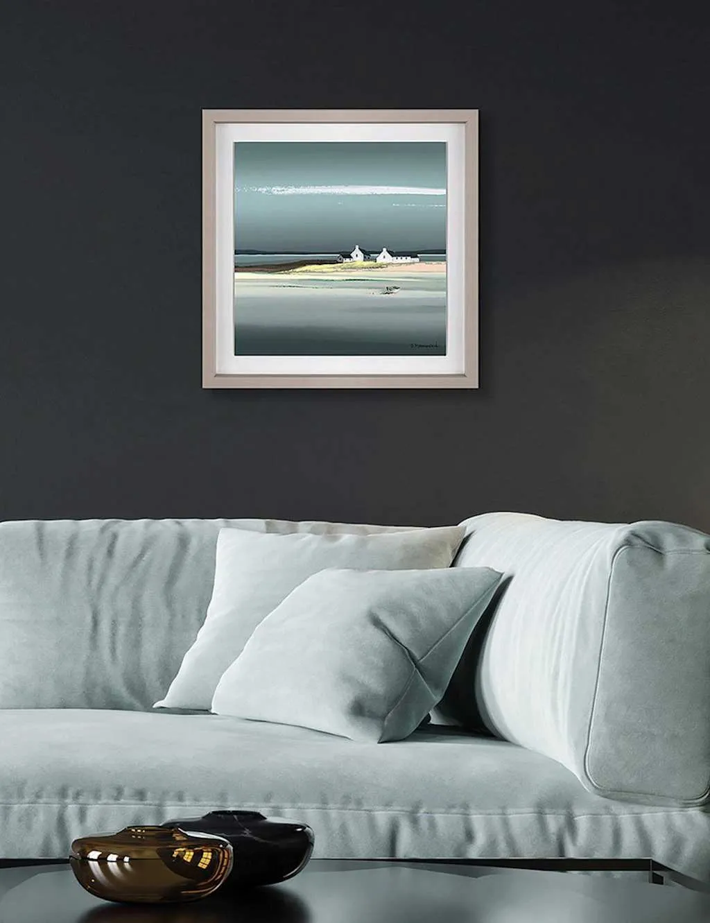 Gallery Direct Sapphire Framed Art Duck Egg