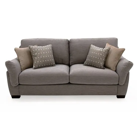 Beckett Fabric 3 Seater Sofa In Taupe