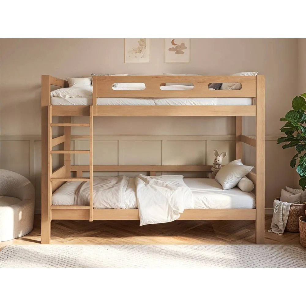 Flair Elijah Detachable Wooden Bunk Bed in Brown 1