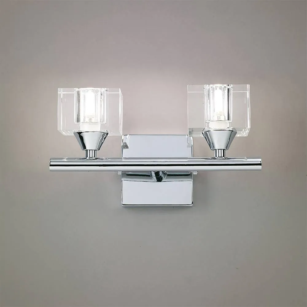 Netlighting (0004 030) Cuadrax Wall Lamp Switched 2 Light G9 Polished Chrome in Silver 2