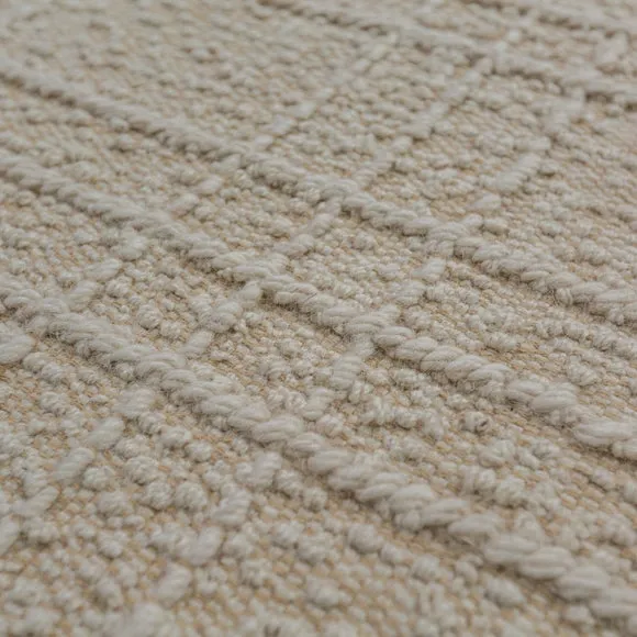 Boucle Checked Wool Rug 2