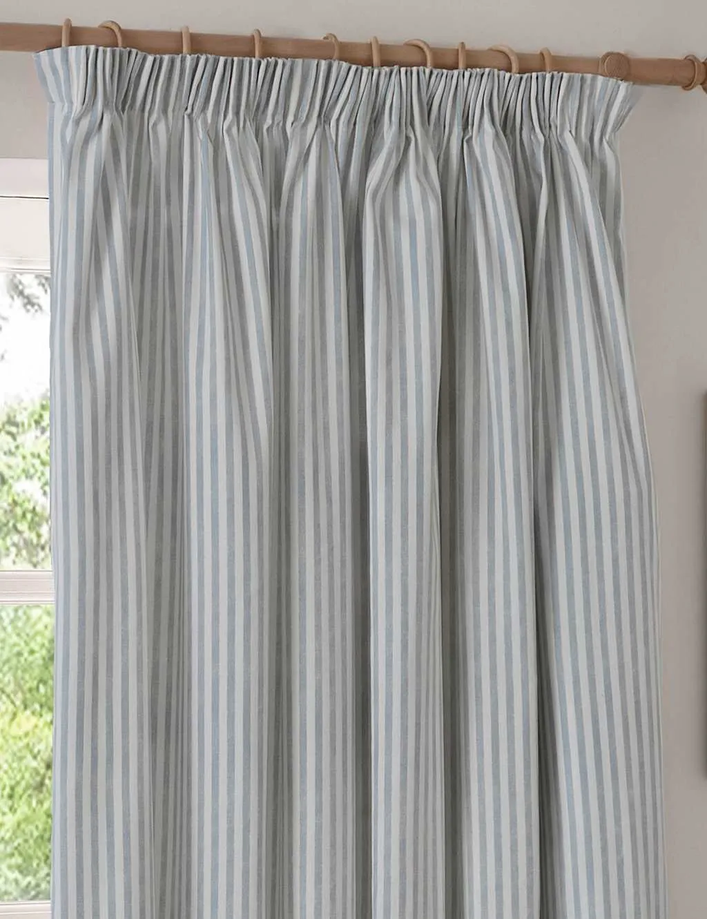 YARD Hebden Blackout Pencil Pleat Curtains Blue Mix