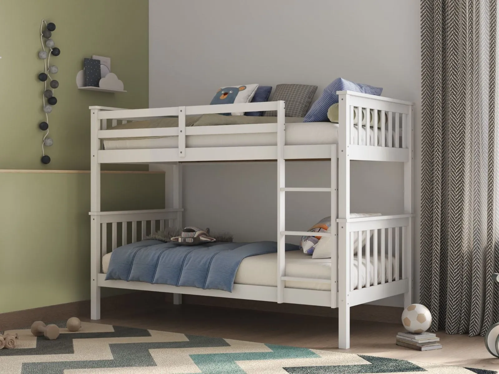 Flair Koop Detachable Bunk Bed in White 1