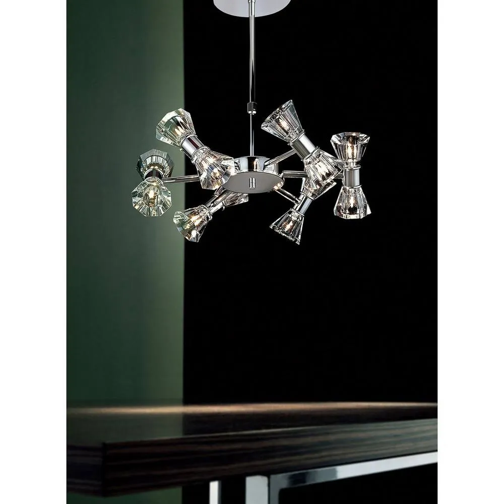 Netlighting Elisa Wall Lamp 2 Light G4 Polished Chrome NOT LEDCFL Compatible in Silver 4