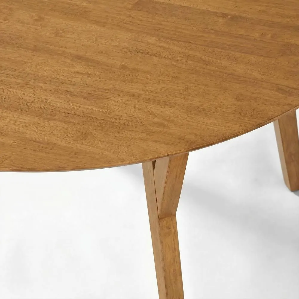 FurnitureboxUK Lynton Round Walnut Effect Wood 4-6 Seater Dining Table 4