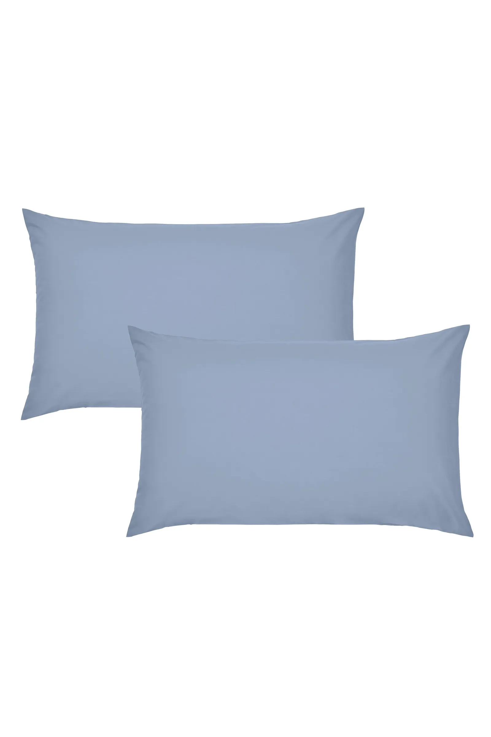 Catherine Lansfield 'Easy Iron Percale' Standard Pillowcase Pair in Blue 3