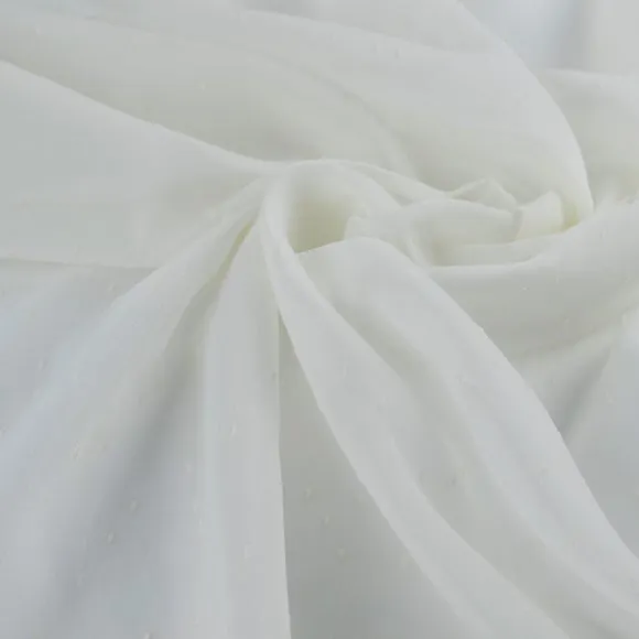 By the Metre Optic Cream Voile