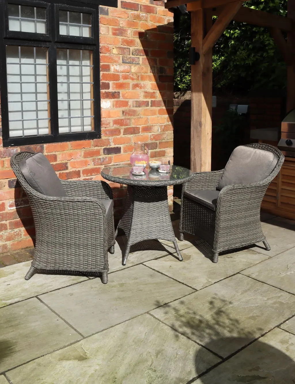 Royalcraft Paris Imperial 2 Seater Bistro Set Grey