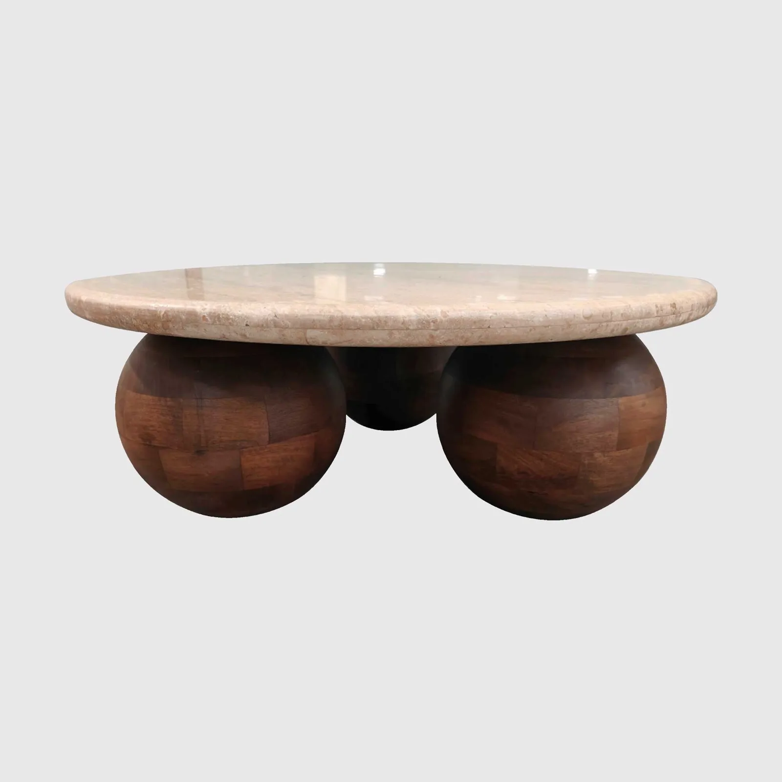 Basso Coffee Table 80X80X30 Cm, Round, Mango Wood | Barker & Stonehouse 2