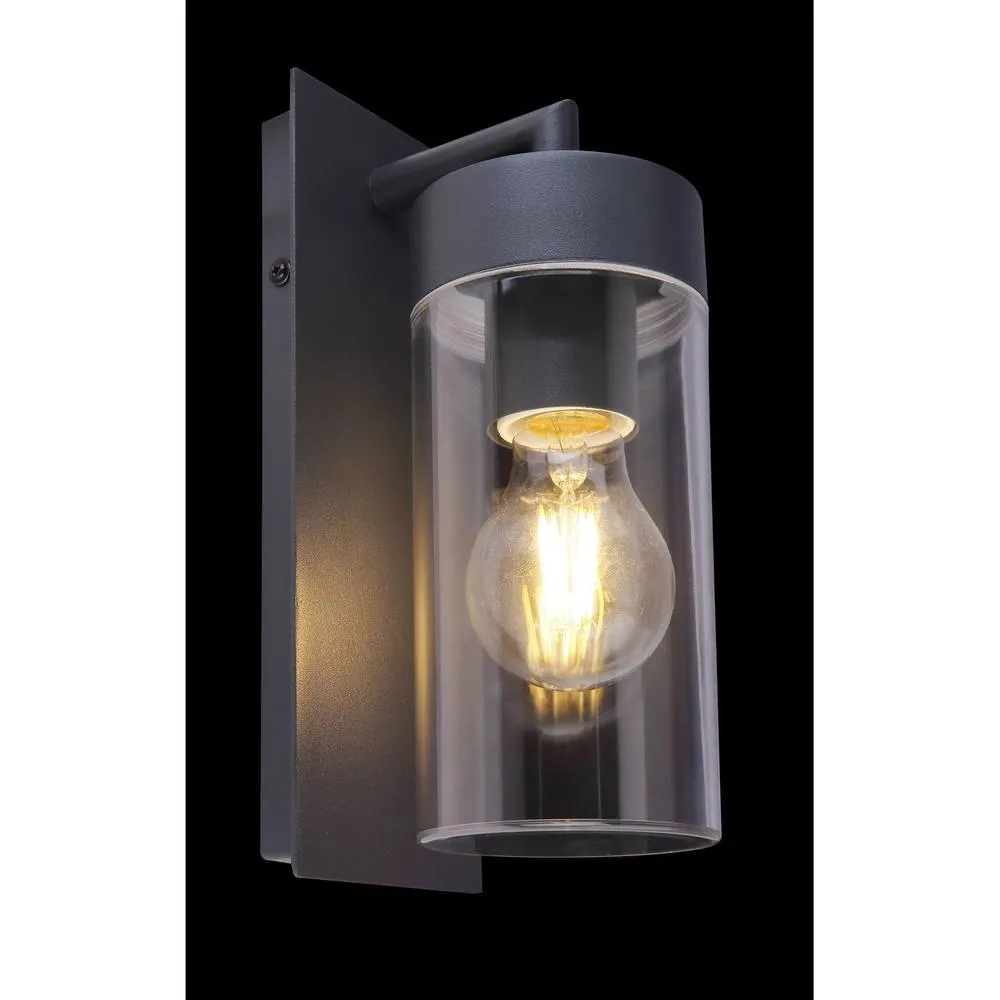 Netlighting Vessa Outdoor Wall Lantern Anthracite IP44 1x E27 in Grey 5