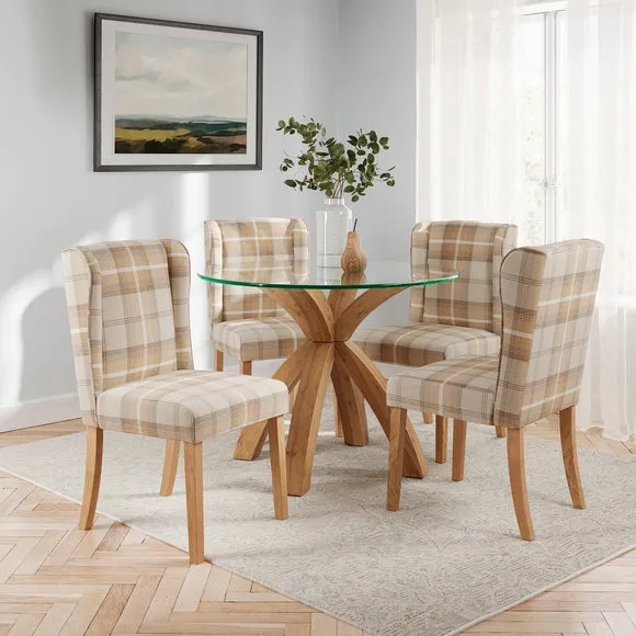 Oswald Set of 2 Dining Chairs, Country Check 2