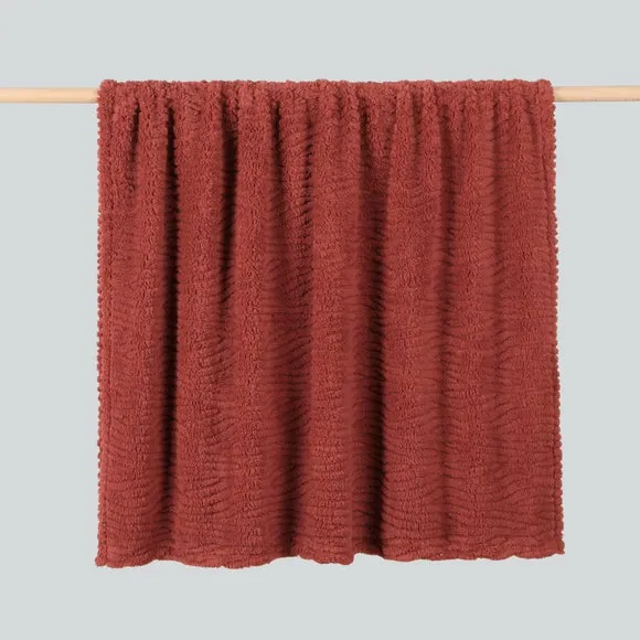 Henwood Textured Fleece Throw Blanket 130cm x 170cm 3