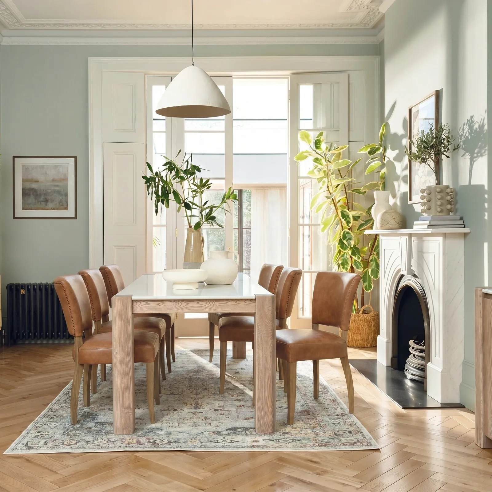 Otto Dining Chair, Brown Leather | Barker & Stonehouse 2