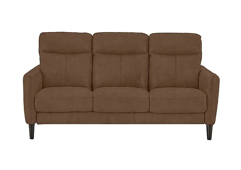 Compact Collection Petit 3 Seater Fabric Sofa - Hazelnut