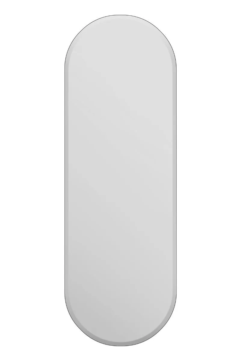 MirrorOutlet Frameless Pond Wall Mirror 63" X 22" (160x55CM) in Silver 3
