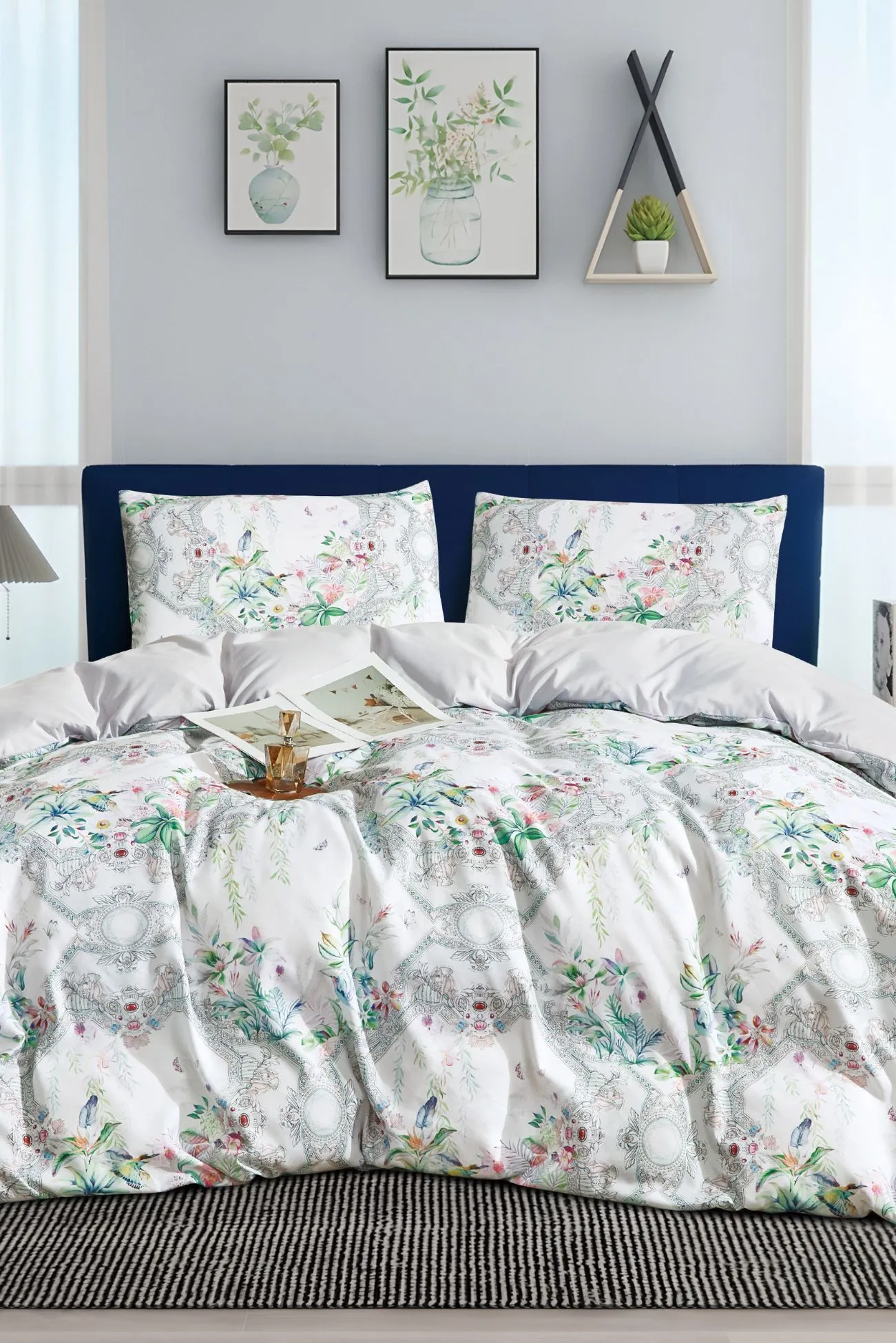Ezysleep Isla Floral Printed Duvet Set 2