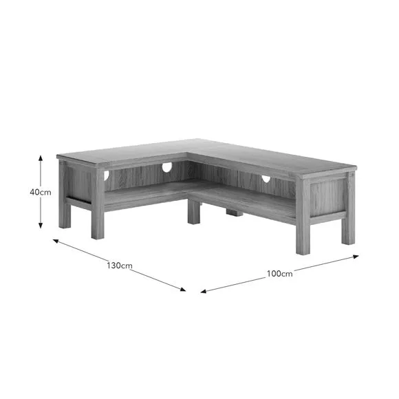 Olney Open Corner TV Unit for TVs up to 55" 6