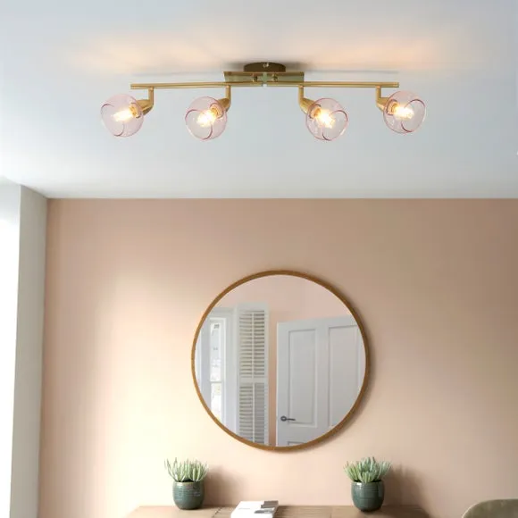 Tia 4 Light Semi Flush Spotlight Bar 3