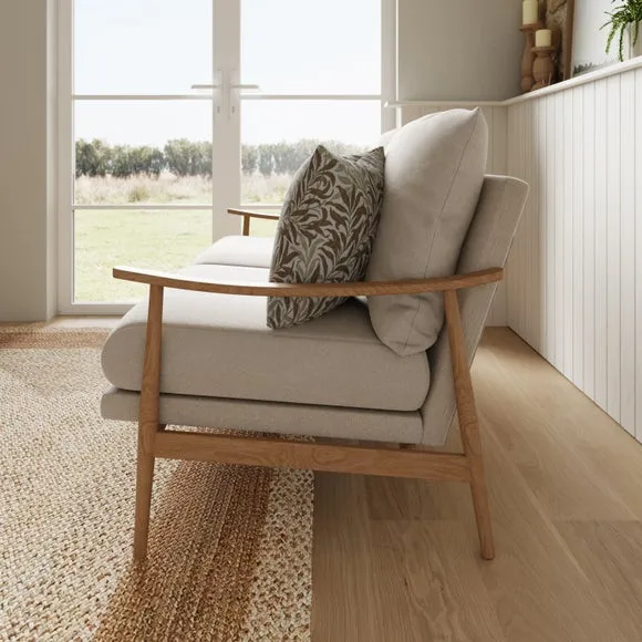 Nelson Wooly Textured Weave 2 Seater Sofa 3