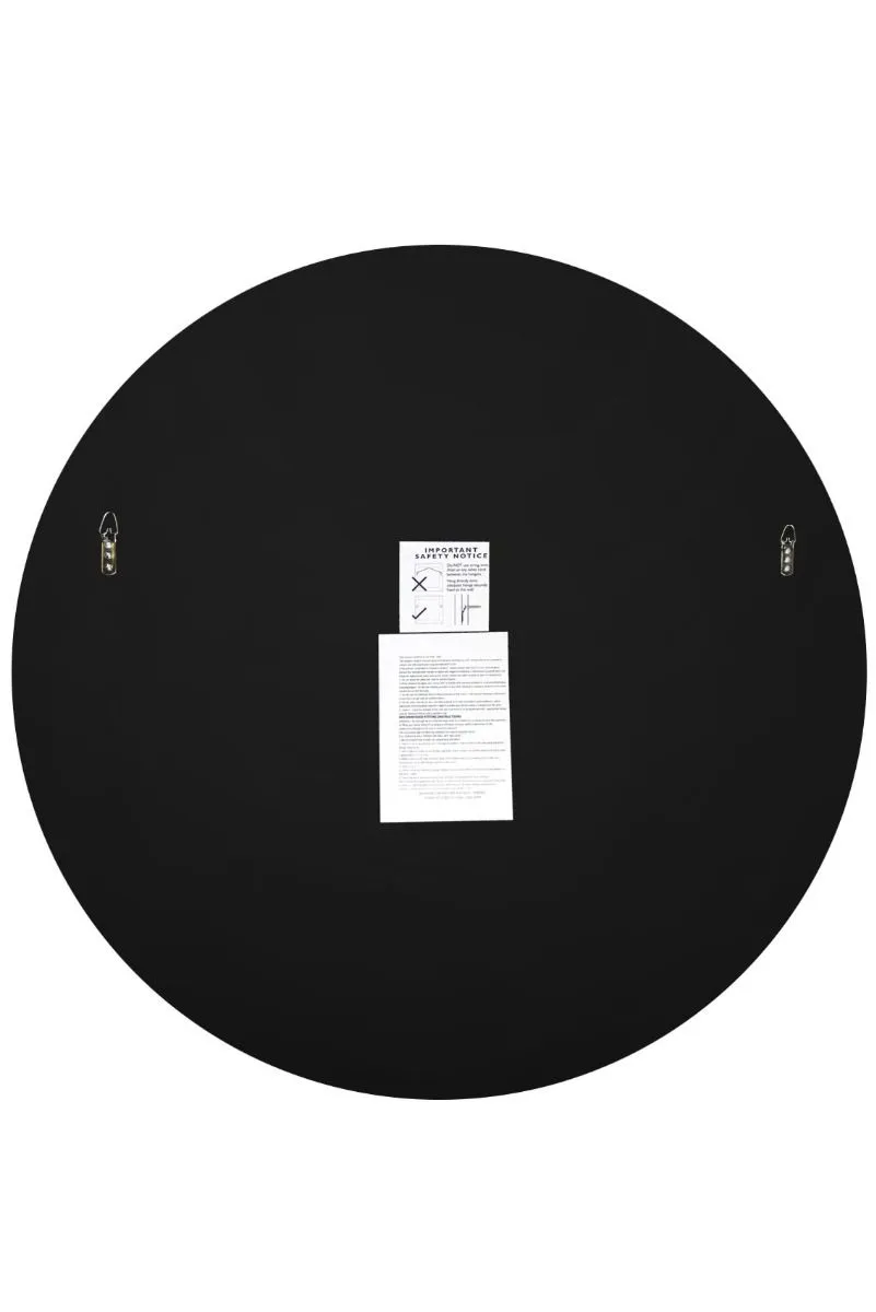 MirrorOutlet All Glass Bevelled Classic Design Round Mirror 120 x 120CM in Silver 6