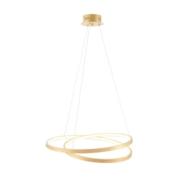 Vogue Scribble Integrated LED Gold Hoop Ceiling Light 5