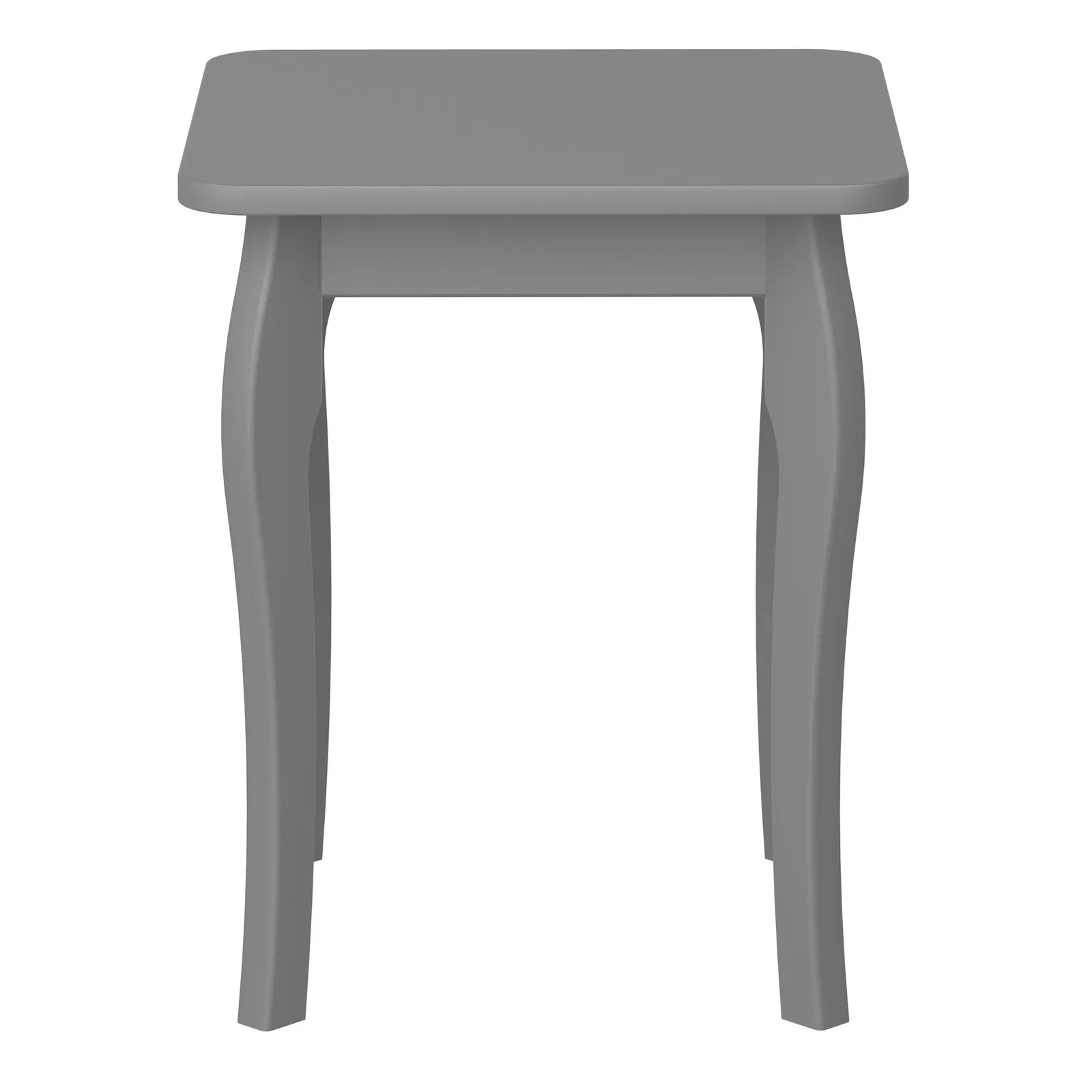 Baroque Dressing Table Stool Grey