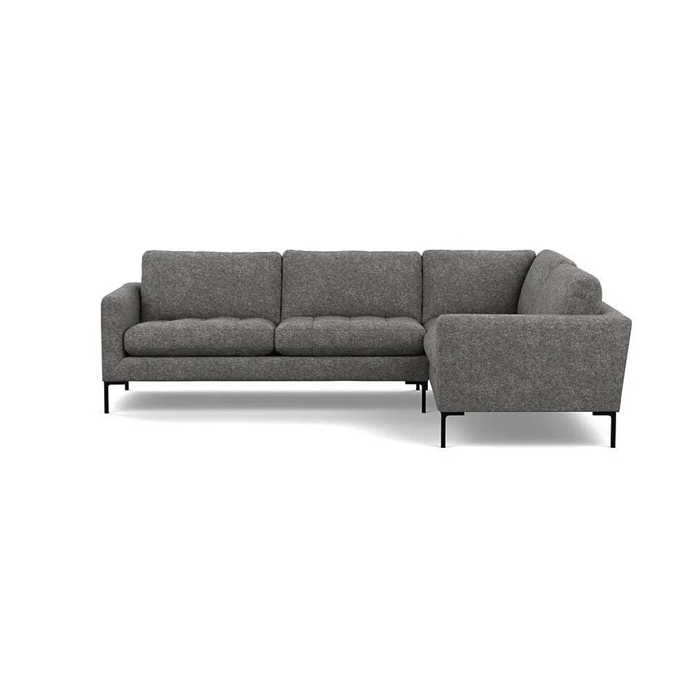Heal's Eton RHF Corner Sofa Melton Wool Shale Black