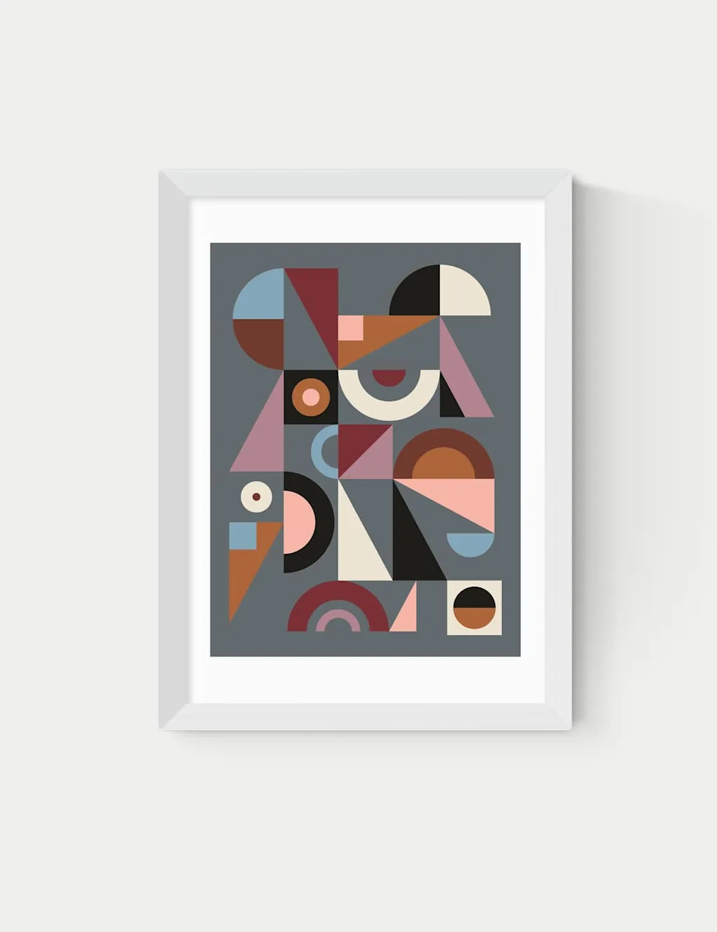 East End Prints Graphic IX Framed Art Print White