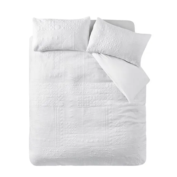 Catherine Lansfield Folkstone Geo Duvet Cover & Pillowcase Set 5
