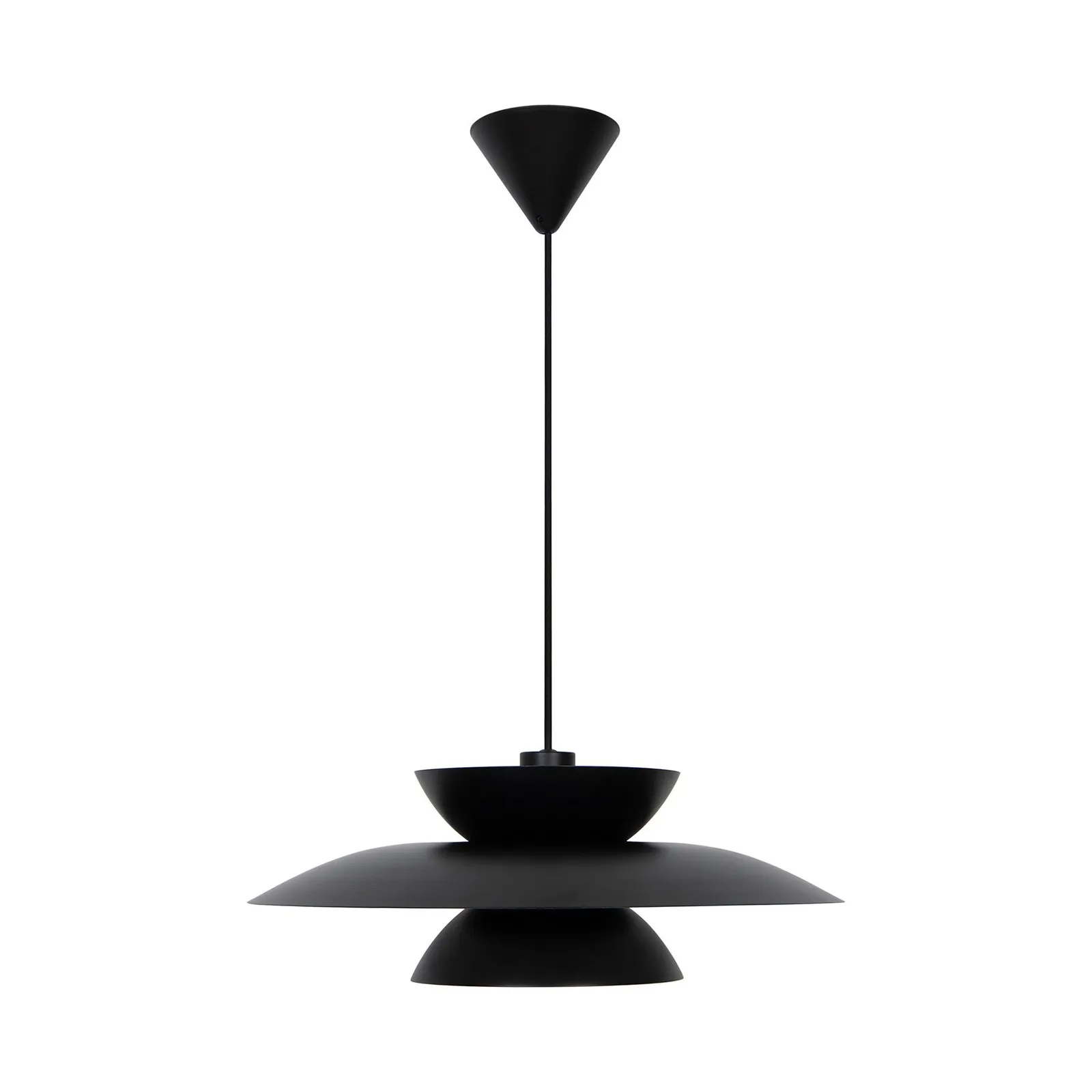 Nordlux Carmen Pendant Light Black Metal Dining Room E27 Mains 45cm 3