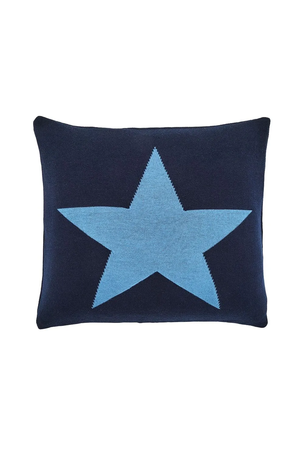 Helena Springfield 'Star' Knit Cushion in Blue 1
