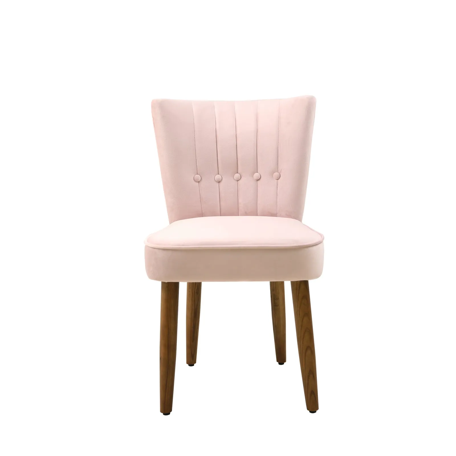 Isla Velvet Dining Chair Blush