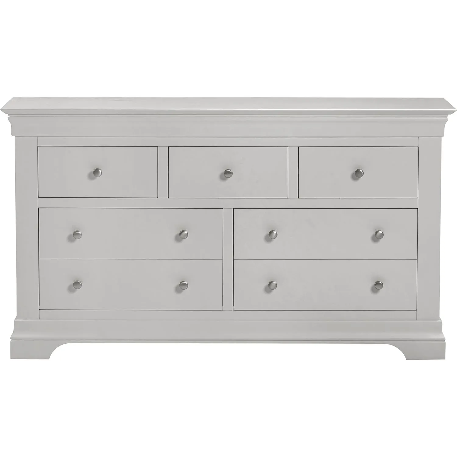 Seconique Bordeaux 3+2 Drawer Chest (Fully Assembled) in Light Grey 4