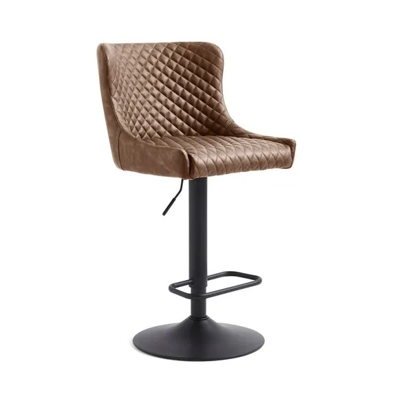 Montreal Height Adjustable Barstool, Faux Leather 5