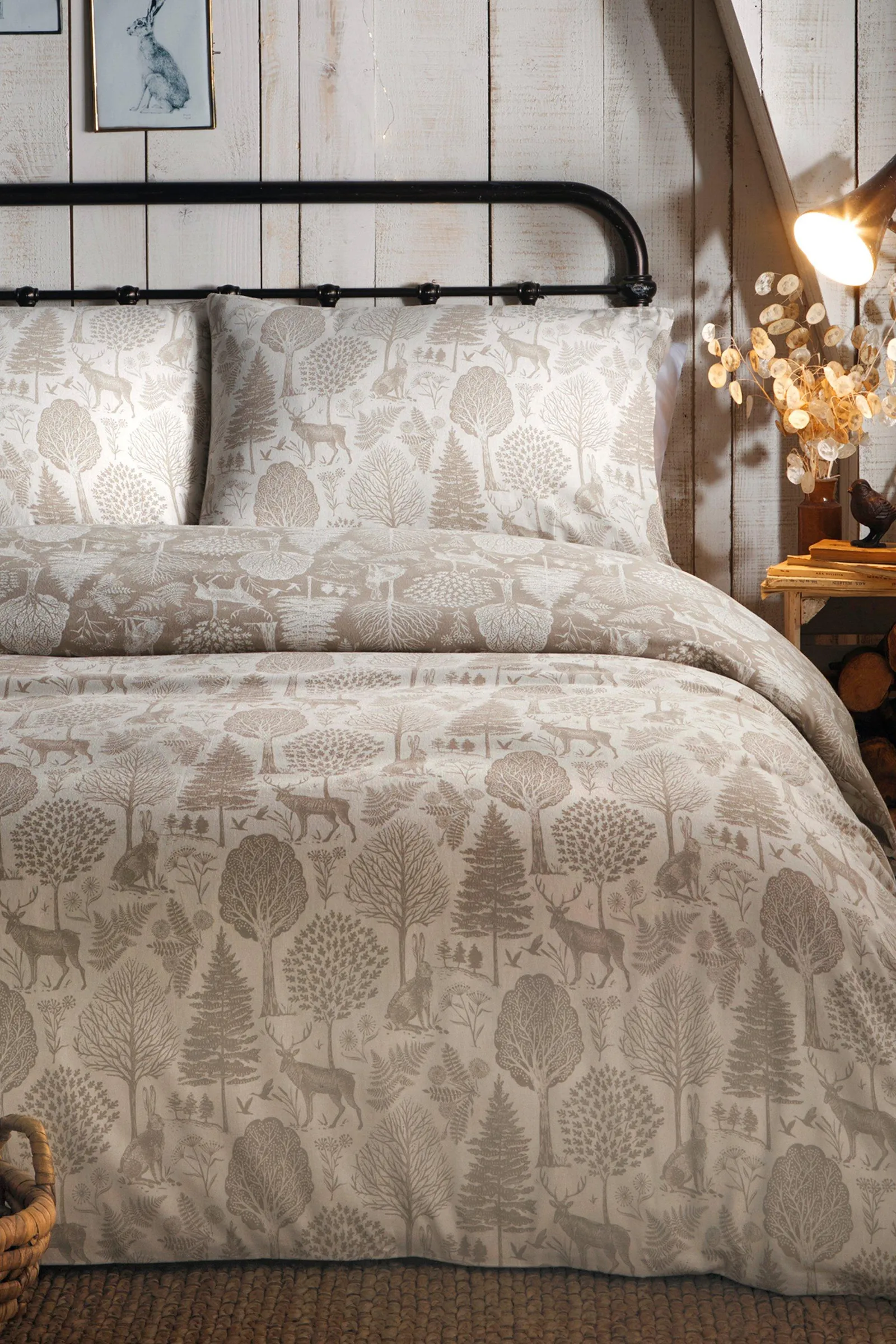Brushed Winter Forest Single Duvet Set