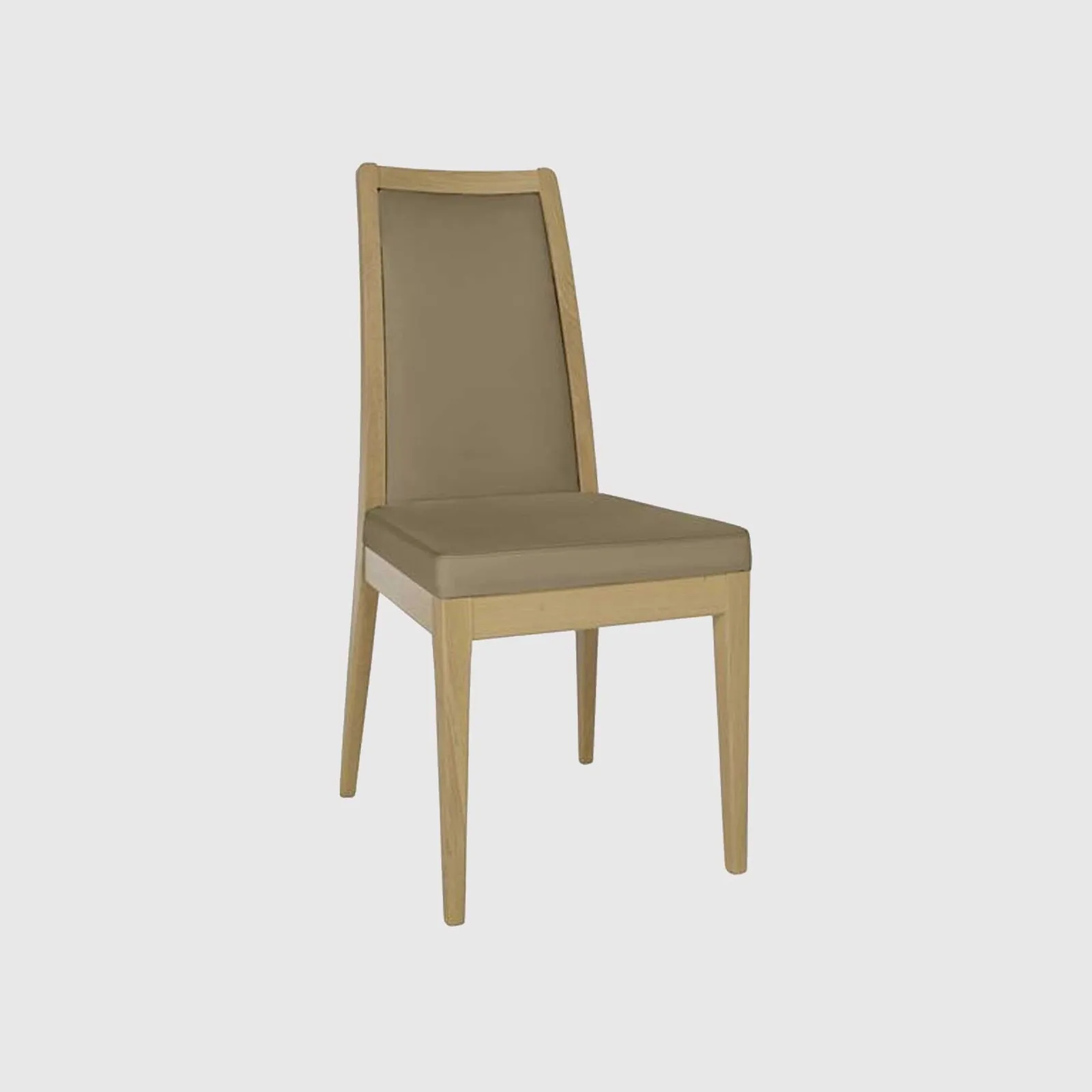 Ercol Romana Padded Back Dining Chair, Brown Leather | Barker & Stonehouse 2