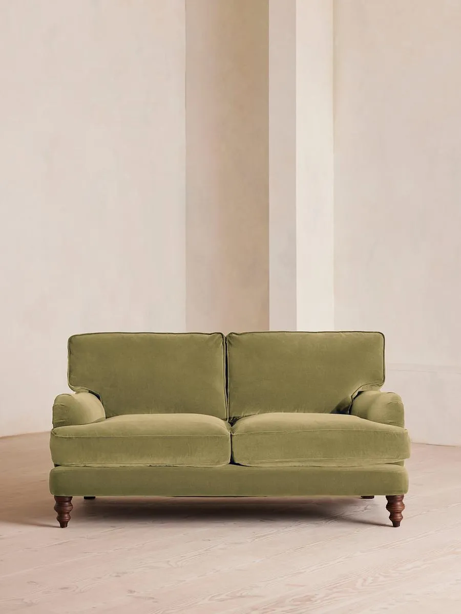Arundel Two Seater Sofa, Velvet Lichen