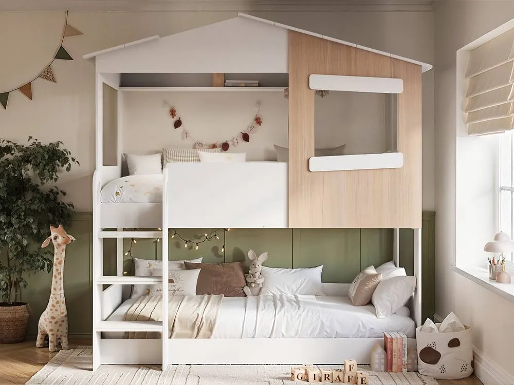 Flair Dreamland House Bunk Bed in White 2