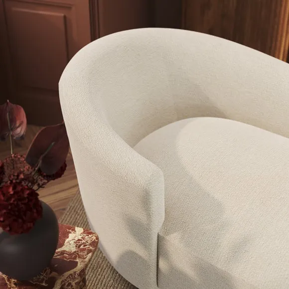 Carmen Chunky Chenille Chaise Longue 3